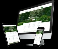 Sample of a website on computer desktop and phone